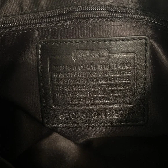 Coach Black Leather Interior Label - Picture 7 of 9